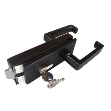 Încuietoare pentru ușă cu toc (cheie-cheie) KOR-012D, black