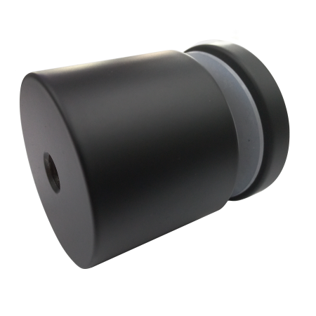 Conector monopunct tip distanțier rotund (sticla 8-16mm) MC-40110AB 40xØ50mm, black