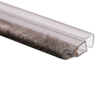 Garnitura de etanșare cu perie lateral 90°, KOR-22H-10 (10mm) transparent